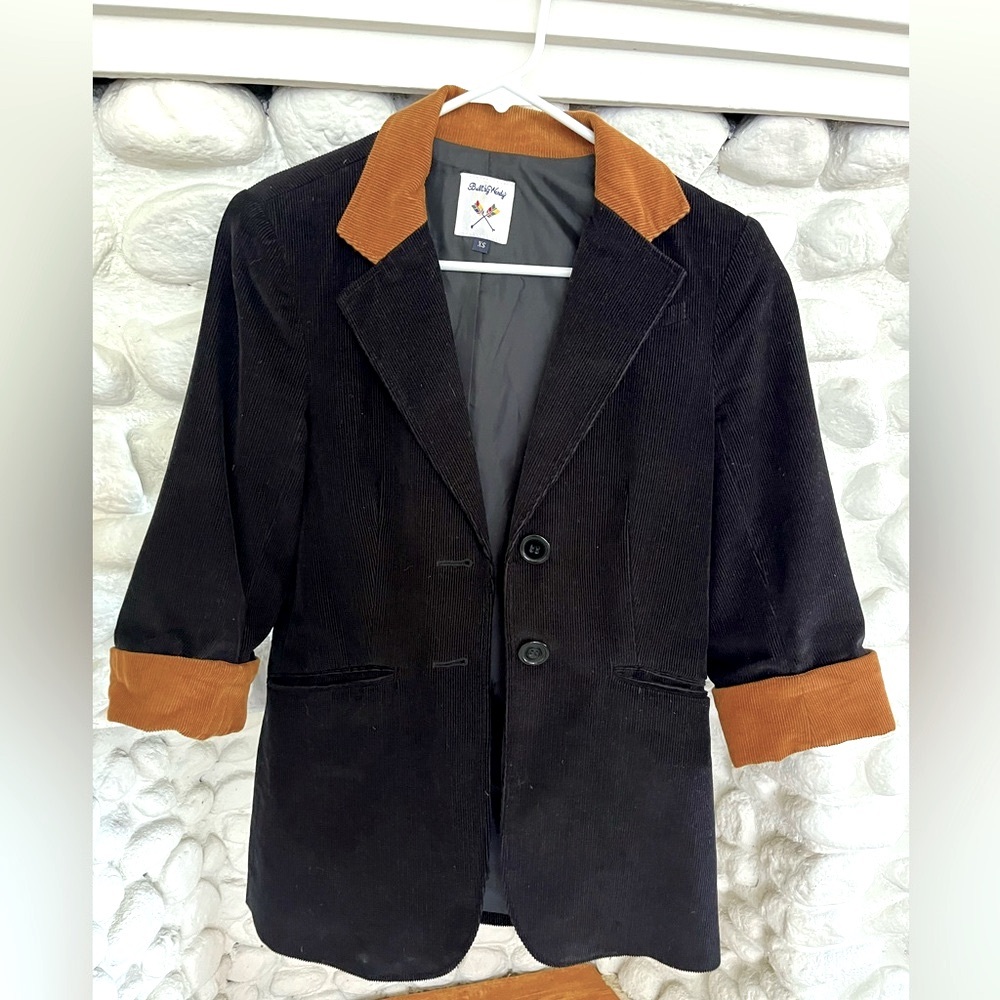 Built by Wendy corduroy black jacket